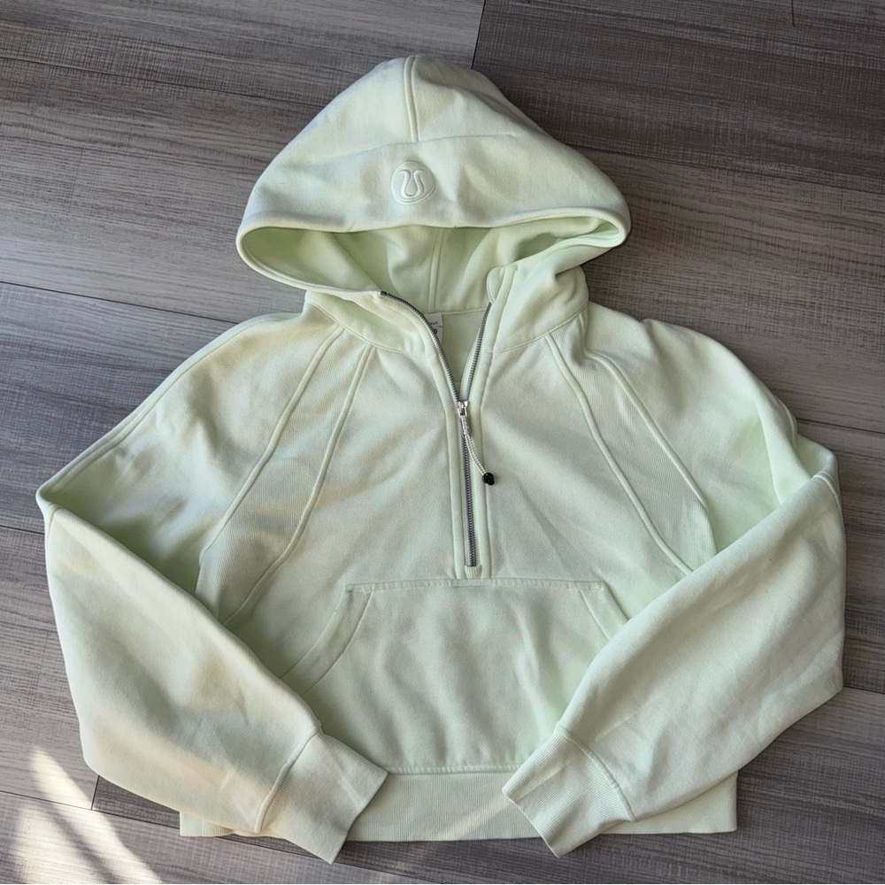 lululemon athletica Light Green Half-Zip Hoodie
